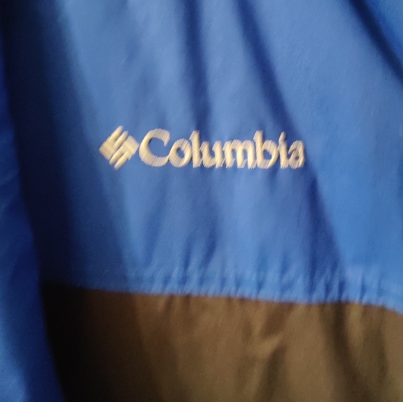 Columbia Goodfair Mens Blue Black Core Interchange Windbreaker Hooded Sz L - Picture 3 of 16